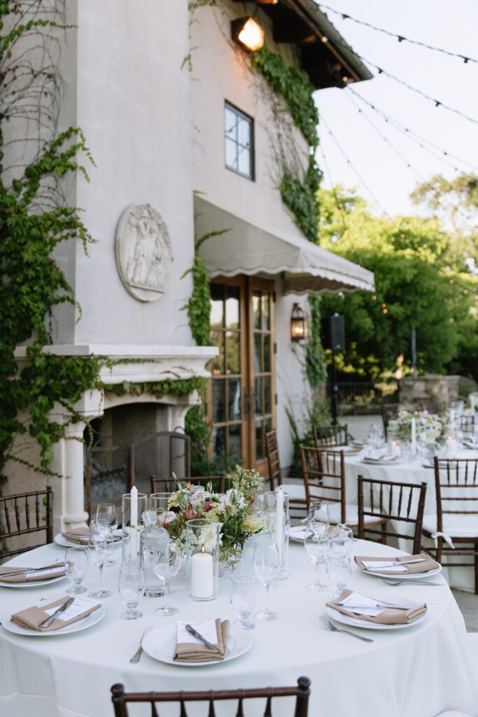 intimate santa cruz wedding reception