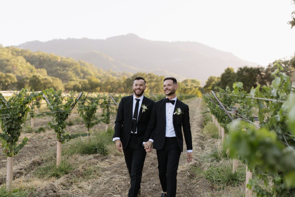 groom and groom bridal portrait