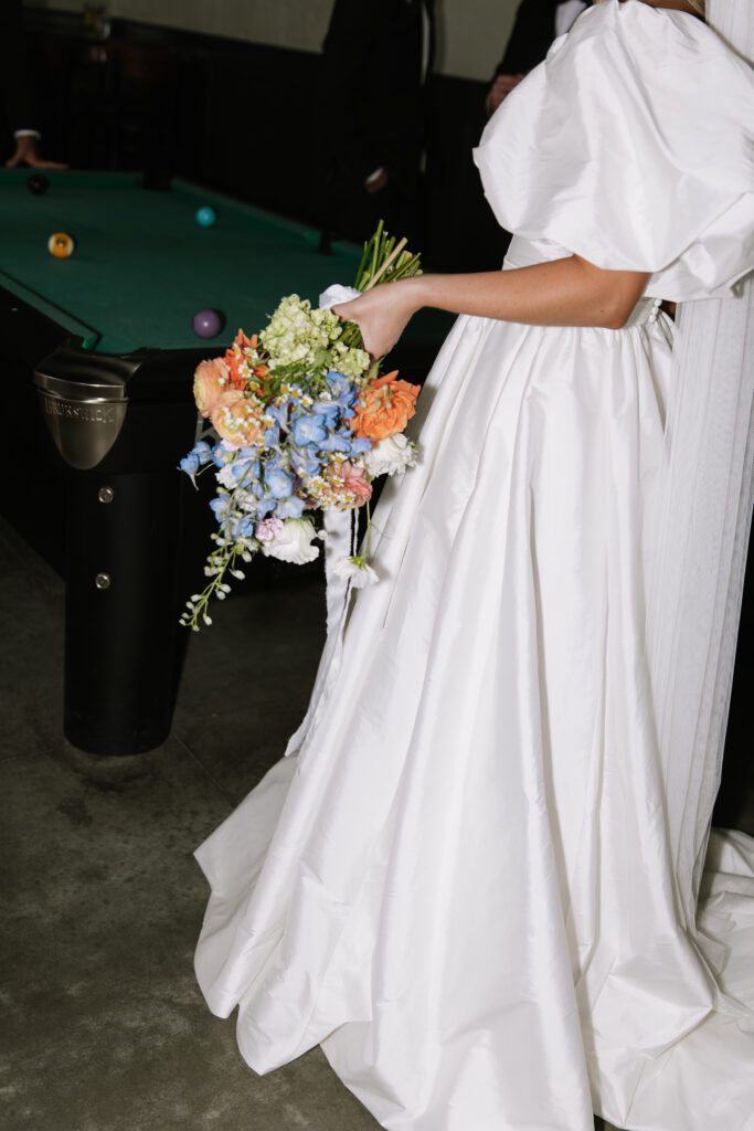 Idaho bride in downtown bar