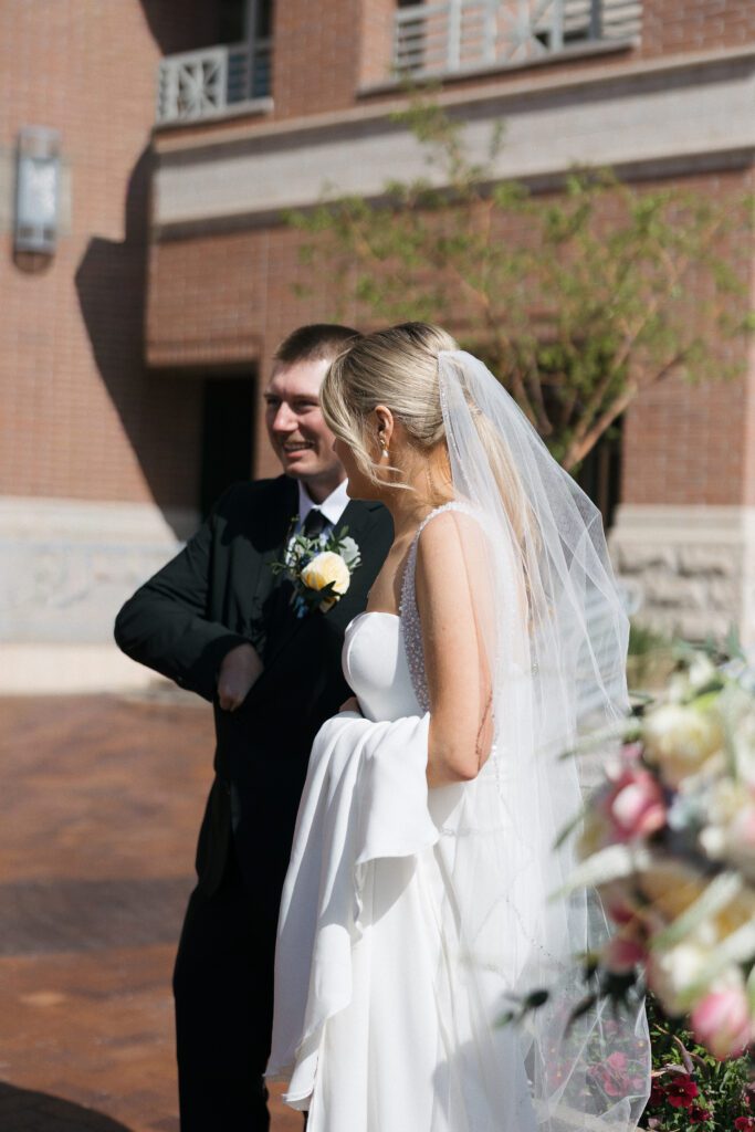 Family celebrating after an intimate wedding ceremony in Boise.