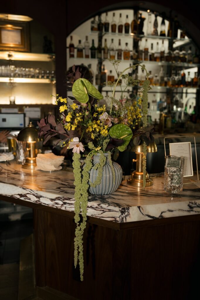 Creative flash photography of reception space at The Lively wedding venue in downtown Boise.