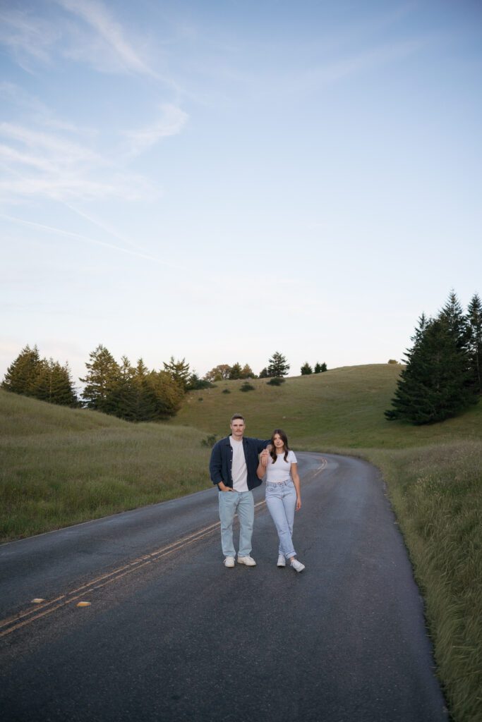 Natural engagement portraits in Northern California.